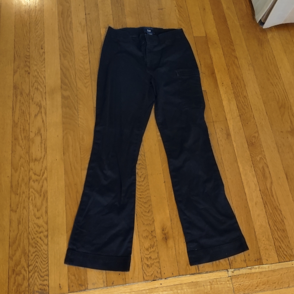 black Y2K boot cut flare leg jeans from gap size 1